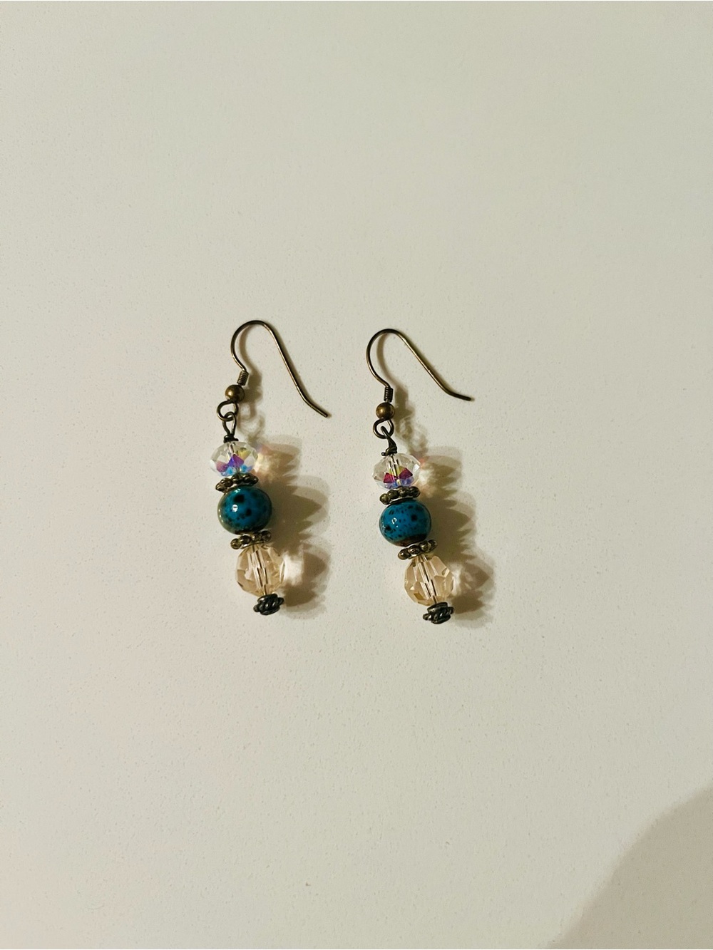 Turquoise Bead Drop Earrings - Women Jewelry